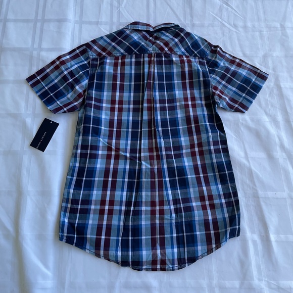 BNWT Tommy Hilfiger Plaid Button Down Shirt, Small (8-10) - Picture 2 of 3